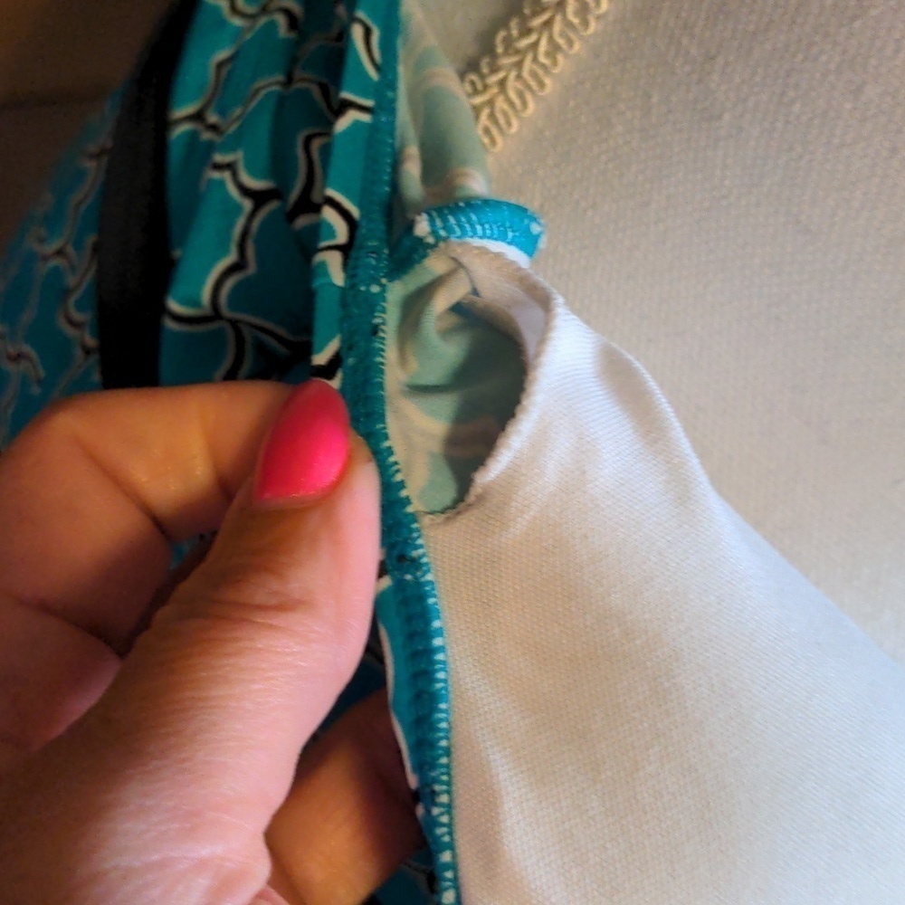 BEACH DIVA ECHO BEACH ITALIAN TILE TURQUOISE 2 piece TANKINI - Picture 8 of 16